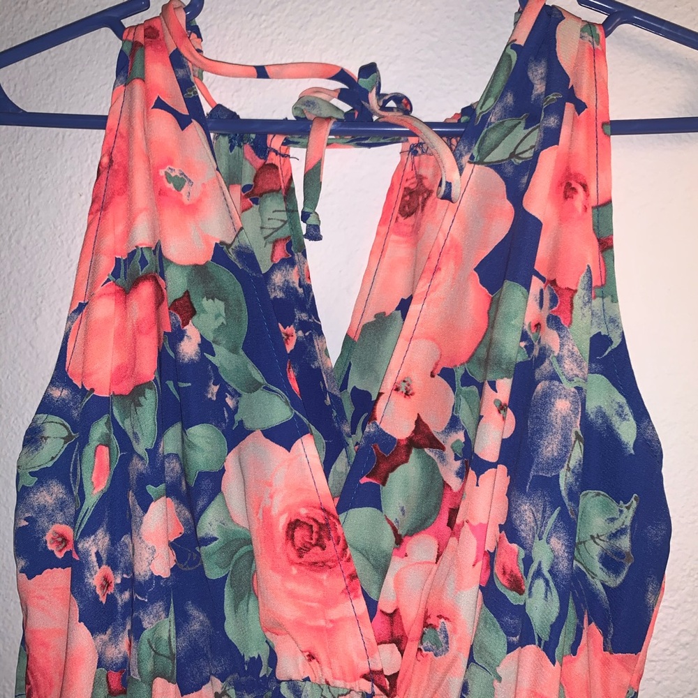 Gorgeous Bright Faux Wrap Sun Dress size MEDIUM💖 - Picture 5 of 6